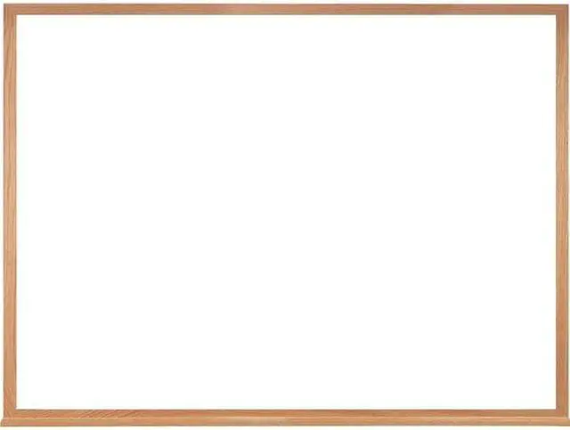 Alt view image 8 of 10 - 18.0" x 24.0" Wood Frame Non-Magnetic Whiteboard