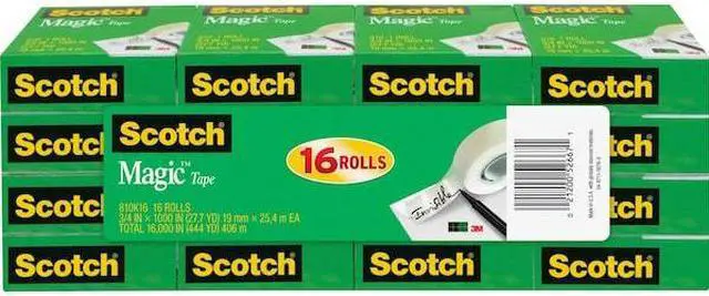 Alt view image 8 of 11 - Office Tape,Matte Acetate,PK16 SCOTCH 810K16