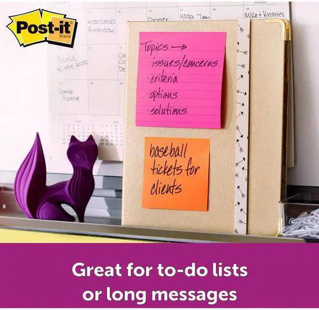 Alt view image 7 of 7 - Post-it Super Sticky Notes, 4x4 In., PK6 4" x 4" Rio De Janeiro 675-6SSUC