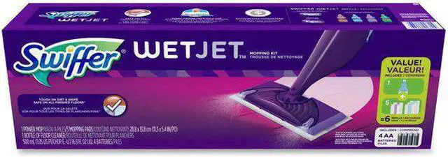 Alt view image 8 of 13 - Wet Jet Starter Kit,19 in. L,PK2 SWIFFER 92811