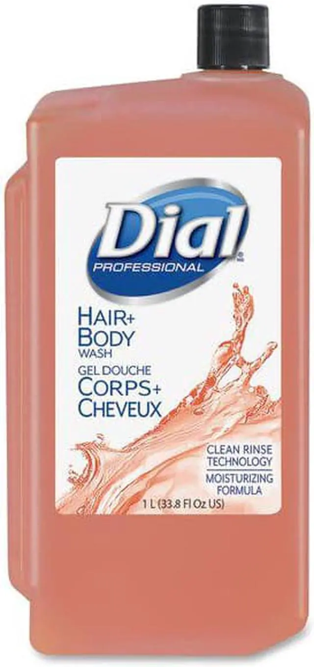 Alt view image 7 of 8 - Body & Hair Care, Peach Scent, Clear Amber, 1 Liter Cartridge