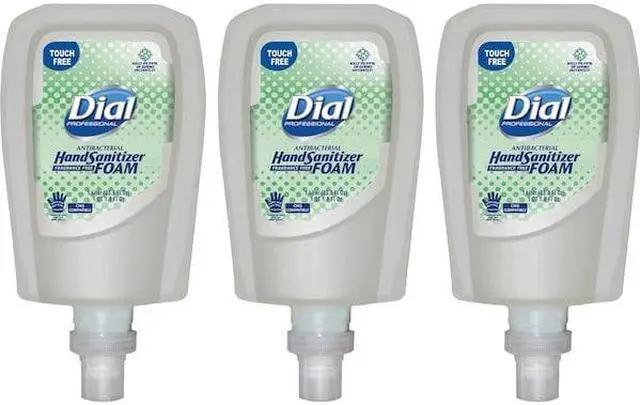 Alt view image 11 of 17 - Dial Antimicrobial Foaming Hand Sanitizer Touch-Free Disp Refill 1000 mL 16694