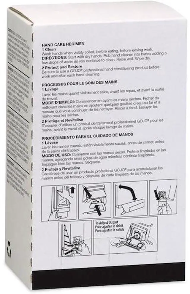 Alt view image 9 of 20 - Gojo MULTI GREEN Hand Cleaner Refill 2000mL Citrus Scent Green 1/Carton 7265