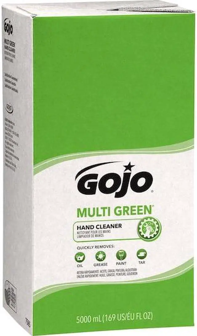 Alt view image 18 of 20 - Gojo MULTI GREEN Hand Cleaner Refill 5000mL Citrus Scent Green 2/Carton 7565