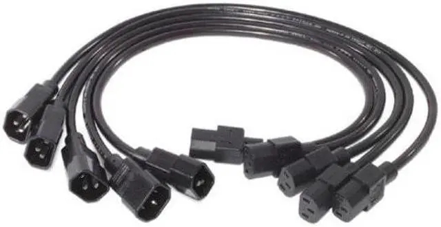 Alt view image 2 of 2 - APC AP9890 Power Cord, IEC 320 C14, H05VV-F, 2 ft., PK5