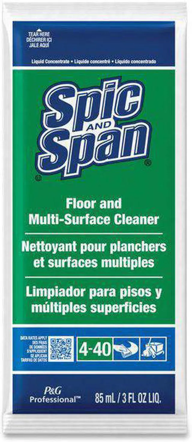 Alt view image 7 of 10 - Spic and Span PAG02011 Liquid Floor Cleaner 3 oz. Packet 45 Count