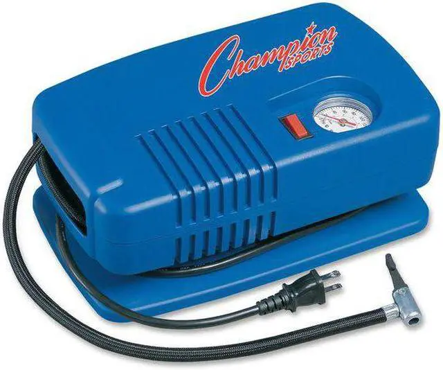 Alt view image 11 of 12 - Champion Sports Deluxe Electric Inflating Pump - Blue