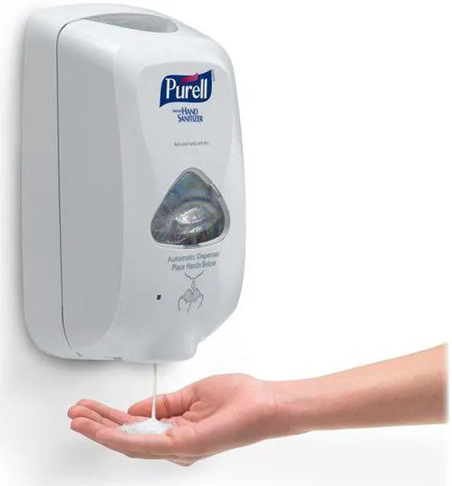 Alt view image 7 of 17 - PURELL TFX Touch Free Dispenser, 1200ml, 6-1/2w x 4-1/2d x 11-1/4h, Gray