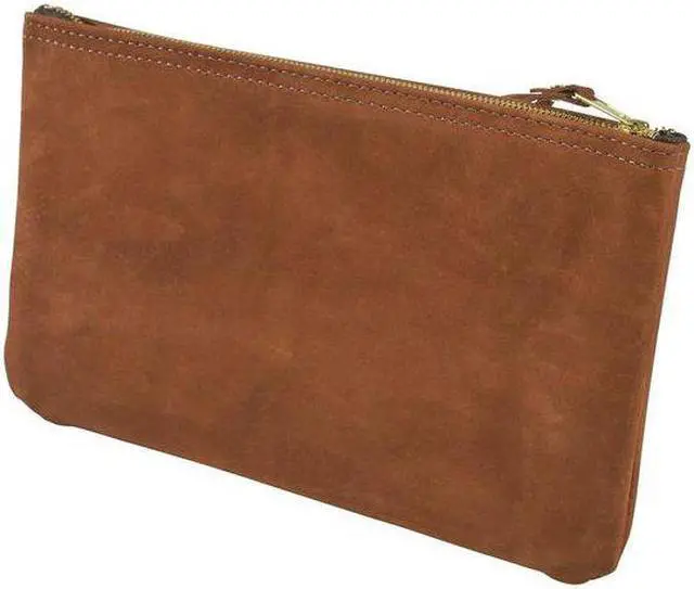 Alt view image 9 of 13 - KLEIN TOOLS 5139L Tool Bag, Top Grain Leather, 1 Pockets, Brown