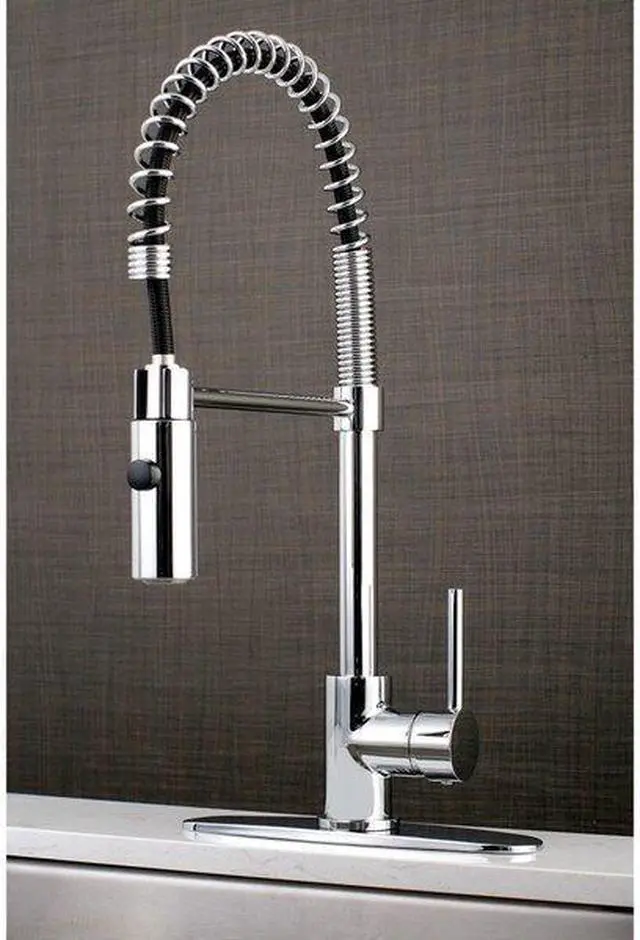 Alt view image 6 of 12 - GOURMETIER LS8771DL LS8771DL Concord Sgl-Handle Pre-Rinse Kitchen Faucet,