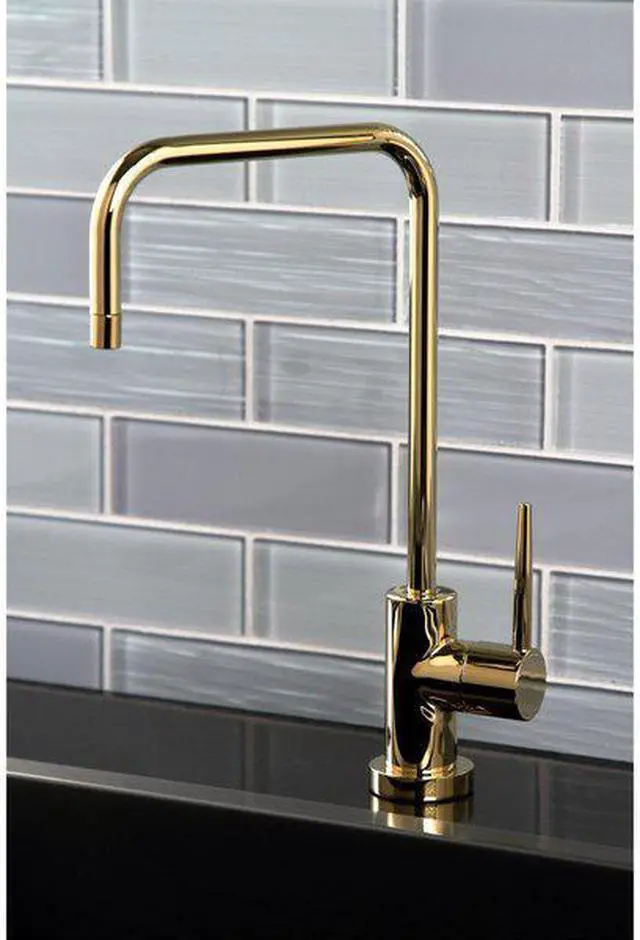 Alt view image 7 of 11 - Kingston Brass KS6192NYL New York Single-Handle Cold Water Filtration Faucet, Polished Brass