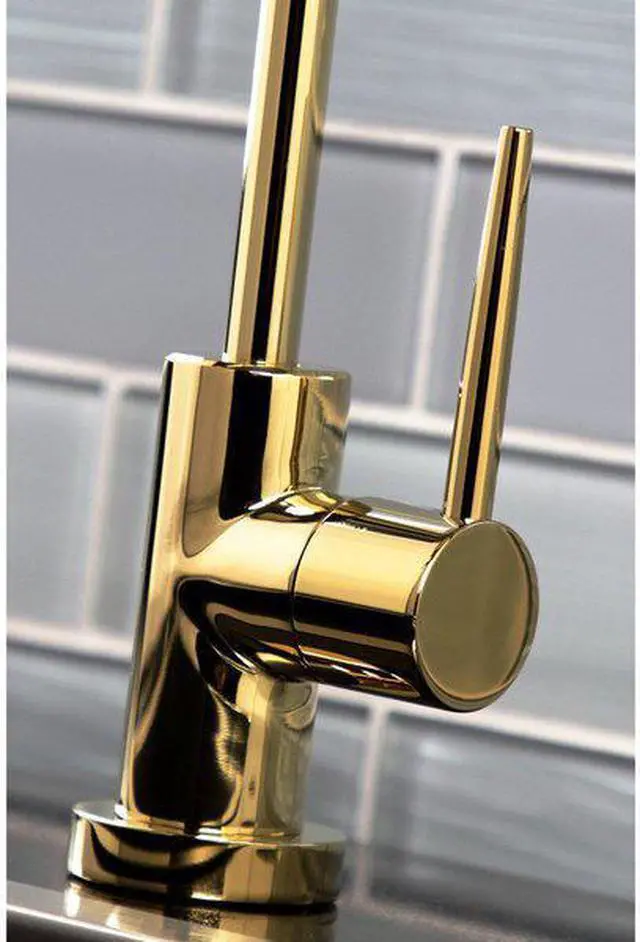 Alt view image 6 of 11 - Kingston Brass KS6192NYL New York Single-Handle Cold Water Filtration Faucet, Polished Brass