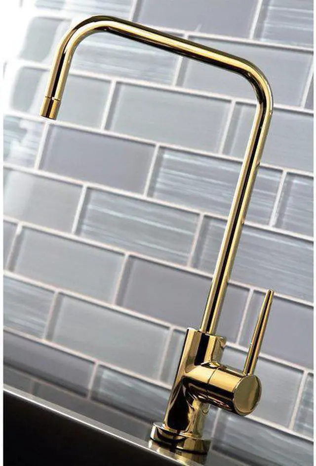 Alt view image 5 of 11 - Kingston Brass KS6192NYL New York Single-Handle Cold Water Filtration Faucet, Polished Brass