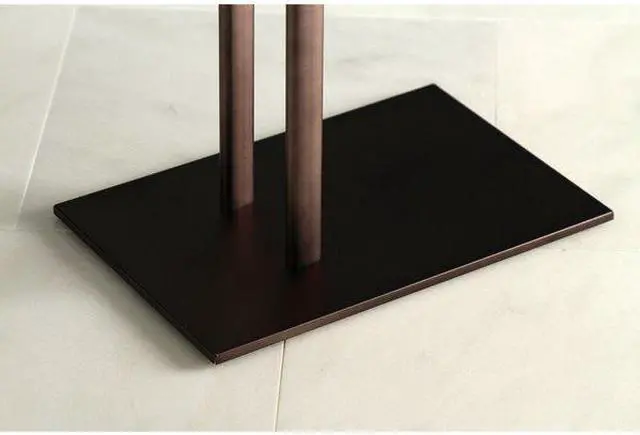 Alt view image 4 of 11 - Kingston Brass SCC3095 Modern Edenscape Pedestal Dual Towel Rack - Oil Rubbed Bronze