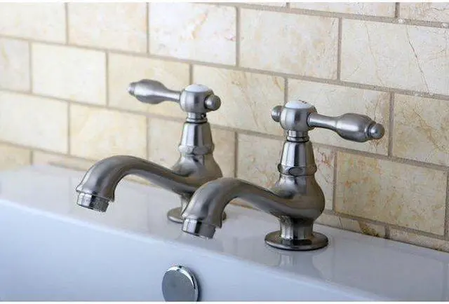 Alt view image 4 of 4 - Kingston Brass Tudor Classic Basin Faucet, KS1108TAL, Satin Nickel