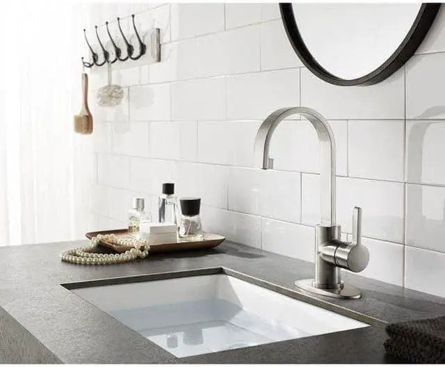 Alt view image 4 of 7 - Fauceture LS8218CTL Continental Single-Handle Bathroom Faucet, Brushed Nickel