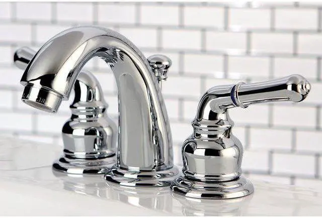 Alt view image 5 of 8 - Kingston Brass KB911 Two Handle 4" to 8" Mini Widespread Lavatory Faucet with Re