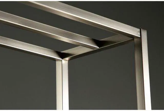 Alt view image 4 of 12 - Kingston Brass SCC8358 Modern Edenscape Freestanding Iron Towel Rack - Brushed Nickel