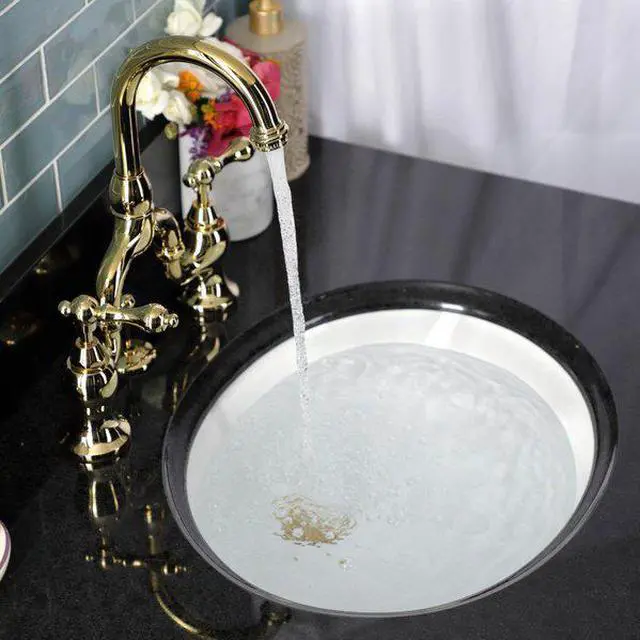 Alt view image 5 of 11 - kingston brass ks7992al english country lavatory faucet with brass popup, polished brass