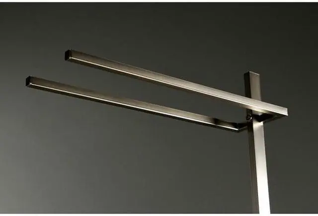 Alt view image 3 of 11 - Kingston Brass SCC8608 Modern Edenscape Pedestal Dual Towel Rack - Brushed Nickel