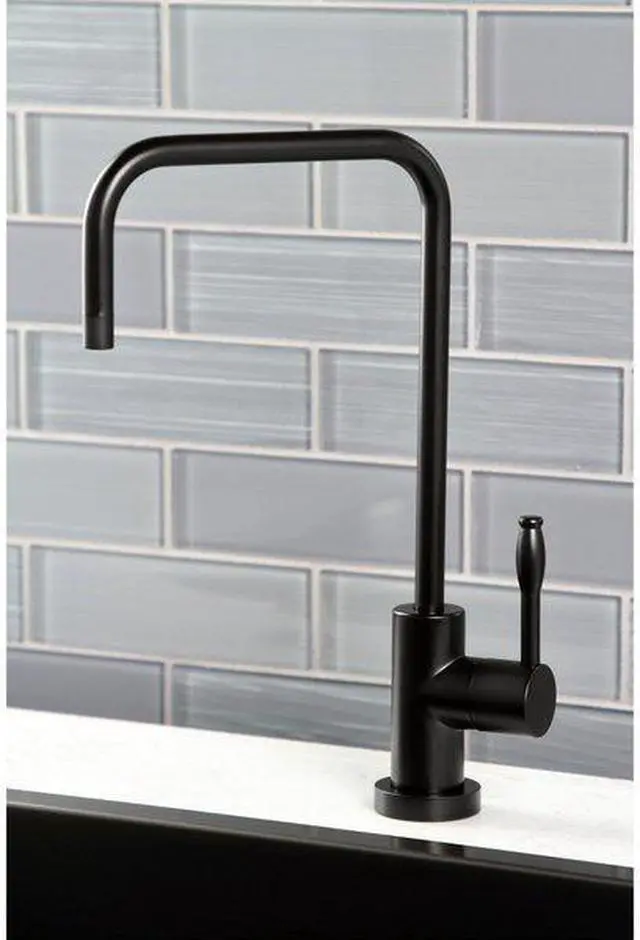 Alt view image 4 of 16 - Kingston Brass KS6190NKL Nustudio Single-Handle Cold Water Filtration Faucet, Matte Black
