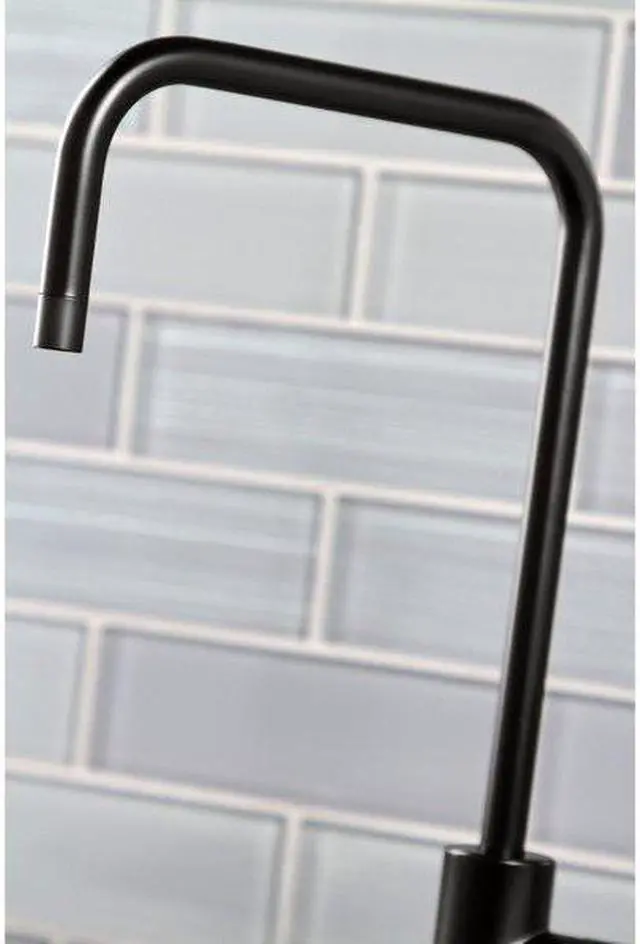 Alt view image 6 of 16 - Kingston Brass KS6190NKL Nustudio Single-Handle Cold Water Filtration Faucet, Matte Black
