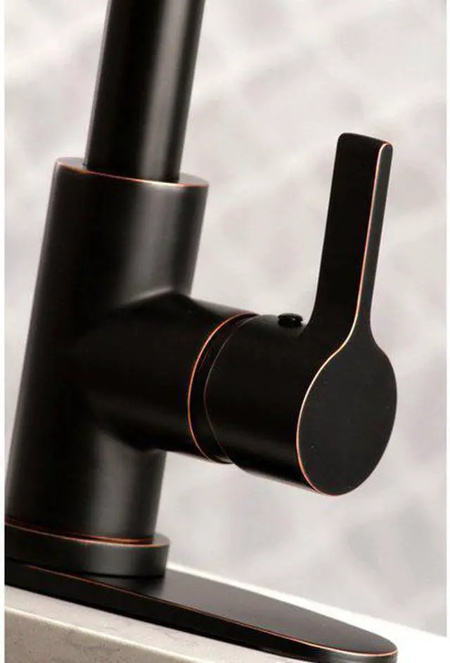 Alt view image 6 of 13 - Gourmetier LS8726CTL Modern Continental Single-Handle Pull-Down Kitchen Faucet - Naples Bronze