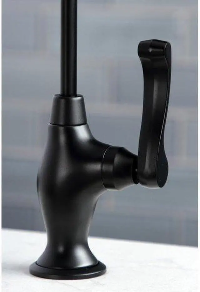 Alt view image 4 of 12 - Kingston Brass KS3190FL Royale Single Handle Water Filtration Faucet, Matte Black