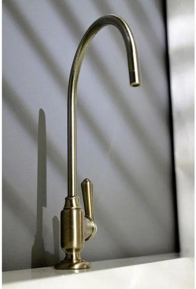 Alt view image 5 of 11 - Kingston Brass KS5193NML Traditional Magellan Single-Handle Water Filtration Faucet - Vintage Brass