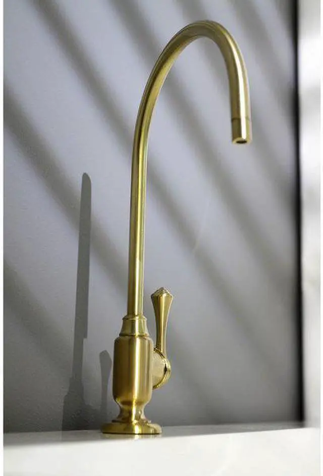 Alt view image 5 of 11 - Kingston Brass KS5197BL Traditional Vintage Single-Handle Water Filtration Faucet - Satin Brass