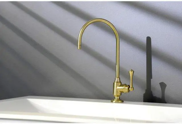 Alt view image 4 of 11 - Kingston Brass KS5197BL Traditional Vintage Single-Handle Water Filtration Faucet - Satin Brass