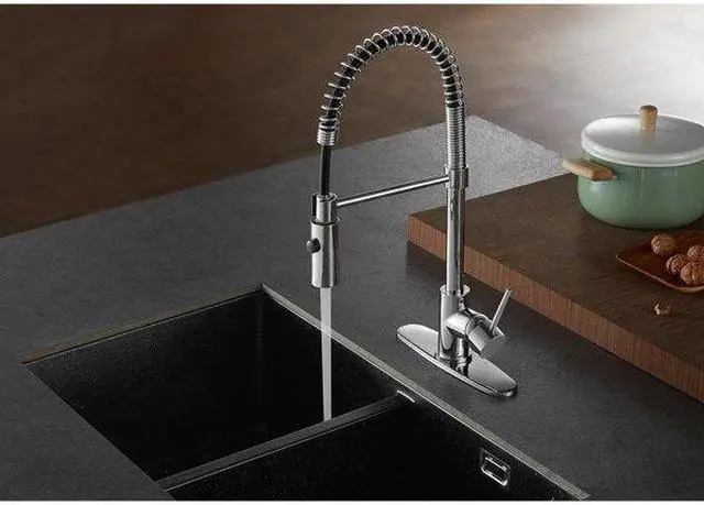 Alt view image 5 of 8 - Gourmetier LS8771NYL Single-Handle Pull-Down Kitchen Faucet, Polished Chrome