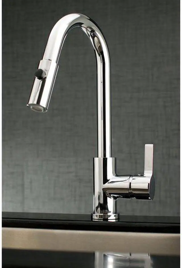 Alt view image 5 of 12 - Gourmetier LS8781CTL Continental Kitchen Faucet with Pull-Down Sprayer, Polished Chrome