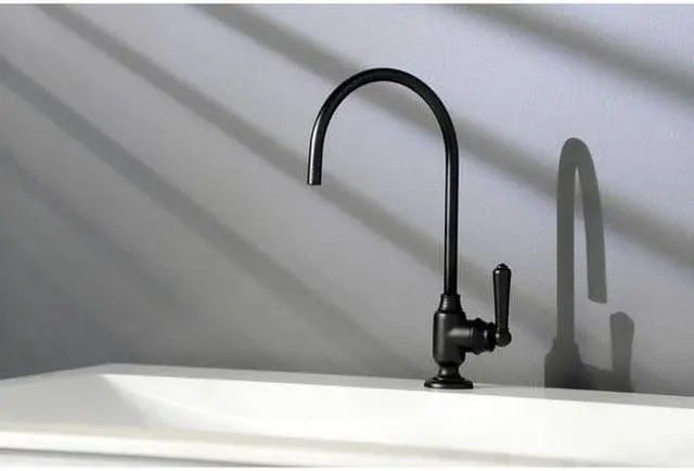 Alt view image 5 of 11 - Kingston Brass KS5190NML Traditional Magellan Single-Handle Water Filtration Faucet - Matte Black