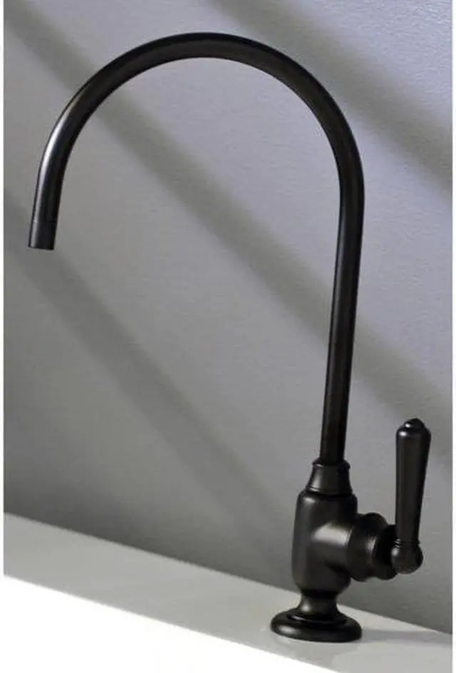 Alt view image 4 of 11 - Kingston Brass KS5190NML Traditional Magellan Single-Handle Water Filtration Faucet - Matte Black