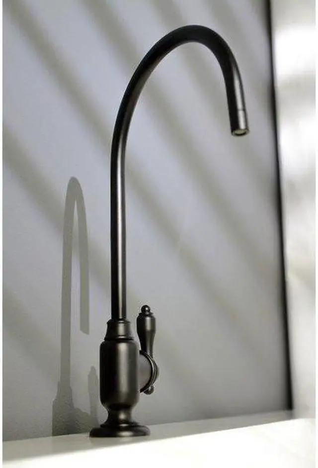 Alt view image 3 of 10 - Kingston Brass KS5190TAL Traditional Tudor Single-Handle Water Filtration Faucet - Matte Black