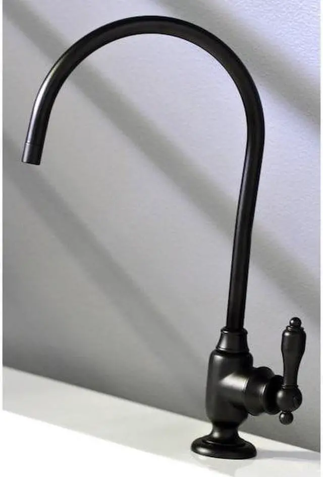 Alt view image 5 of 10 - Kingston Brass KS5190TAL Traditional Tudor Single-Handle Water Filtration Faucet - Matte Black