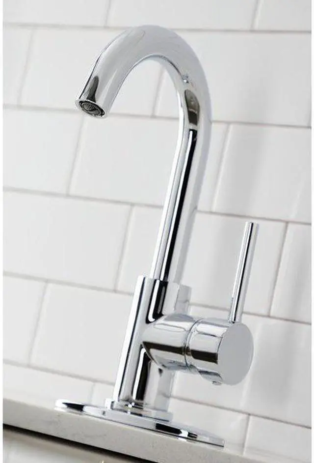 Alt view image 5 of 6 - FAUCETURE LS8531DL LS8531DL Concord Single-Handle Bar Faucet, Polished Chrome