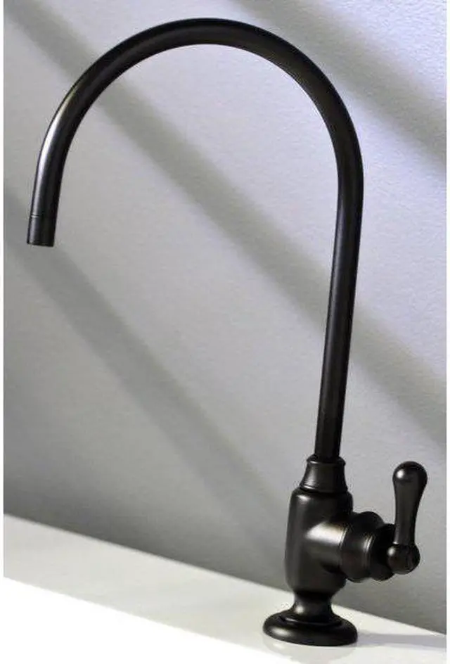 Alt view image 4 of 11 - Kingston Brass KS5190AL Traditional Royale Single-Handle Water Filtration Faucet - Matte Black