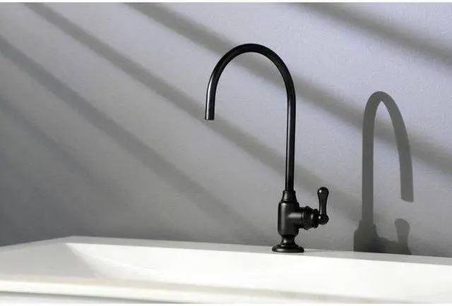 Alt view image 6 of 11 - Kingston Brass KS5190AL Traditional Royale Single-Handle Water Filtration Faucet - Matte Black