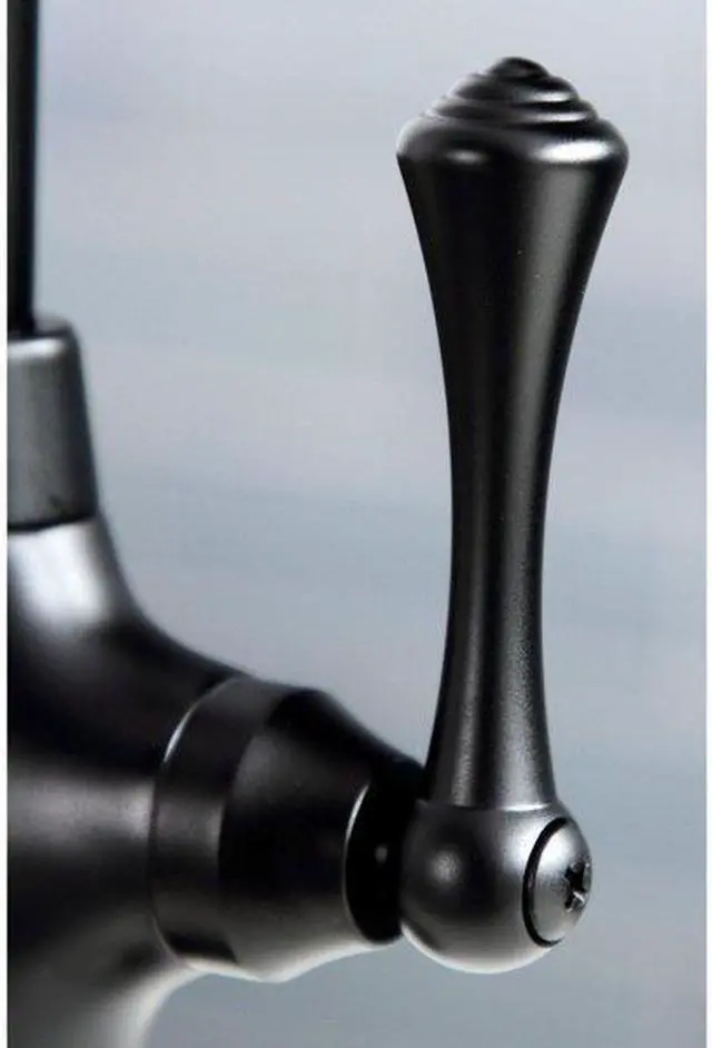 Alt view image 7 of 12 - Kingston Brass KS3190BL Vintage Single Handle Water Filtration Faucet, Matte Black