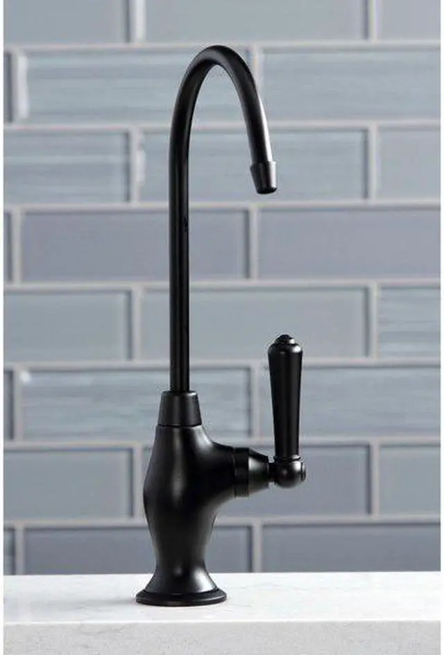 Alt view image 3 of 12 - Kingston Brass KS3190NML Magellan Single Handle Water Filtration Faucet, Matte Black