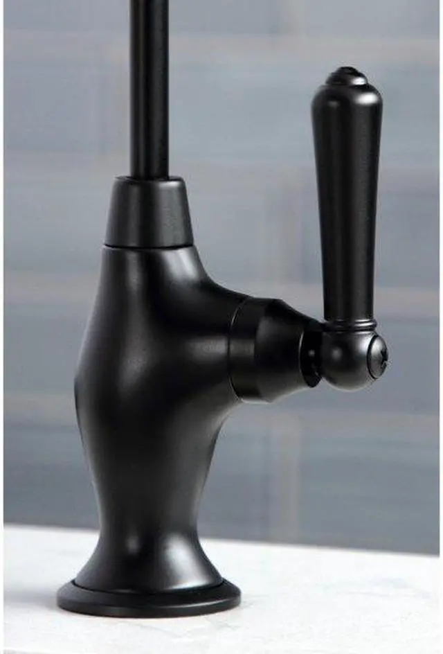 Alt view image 4 of 12 - Kingston Brass KS3190NML Magellan Single Handle Water Filtration Faucet, Matte Black