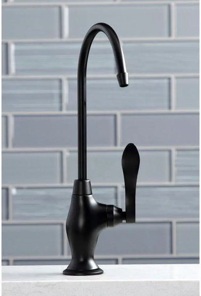 Alt view image 5 of 12 - Kingston Brass KS3190NFL NuWave French Single Handle Water Filtration Faucet, Matte Black