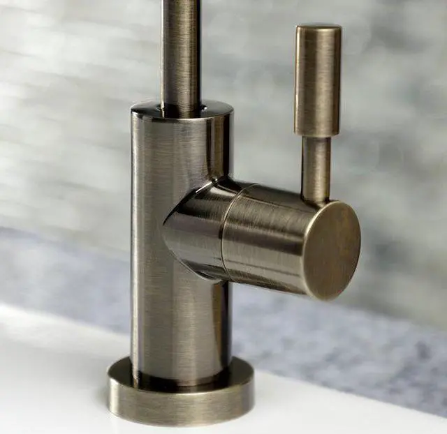 Alt view image 3 of 6 - KINGSTON BRASS KSAG8193DL REVERSE OSMOSIS SYSTEM FILTRATION WATER AIR GAP FAUCET, ANTIQUE BRASS