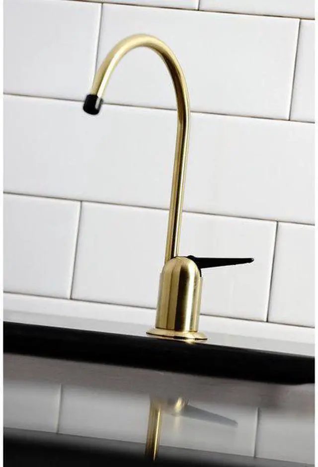Alt view image 4 of 12 - Kingston Brass K6197 Americana Single-Handle Water Filtration Faucet, Brushed Brass