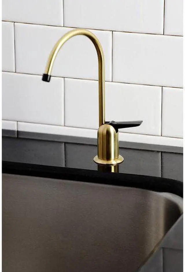 Alt view image 7 of 12 - Kingston Brass K6197 Americana Single-Handle Water Filtration Faucet, Brushed Brass