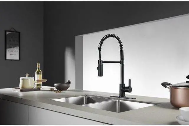 Alt view image 2 of 3 - Gourmetier LS8776CTL Continental Kitchen Faucet with Pull-Down Sprayer, Naples Bronze