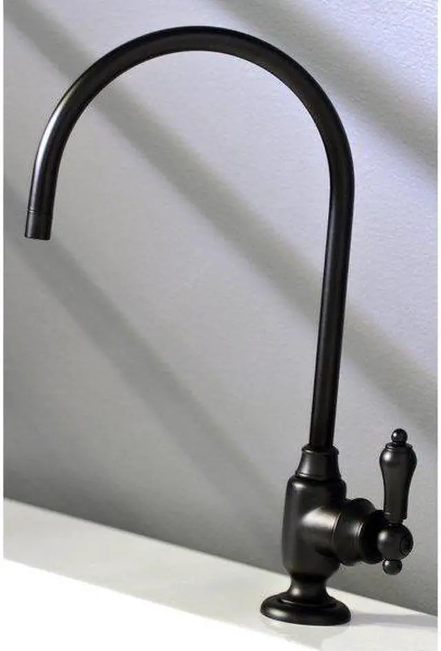 Alt view image 6 of 11 - Kingston Brass KS5190BAL Traditional Heirloom Single-Handle Water Filtration Faucet - Matte Black