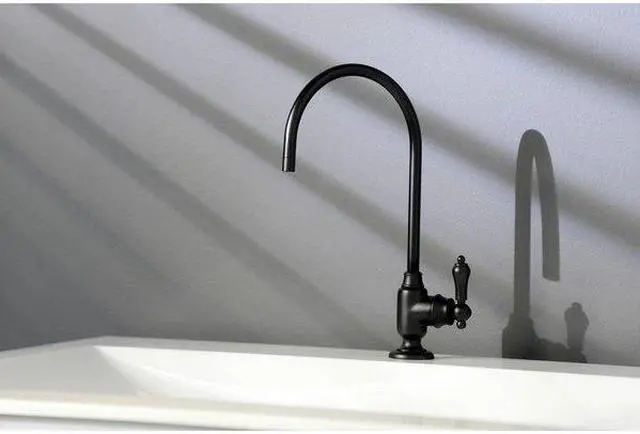 Alt view image 4 of 11 - Kingston Brass KS5190BAL Traditional Heirloom Single-Handle Water Filtration Faucet - Matte Black